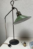 Vintage Lampe / Werkstattlampe, Grün, Industrie Design
