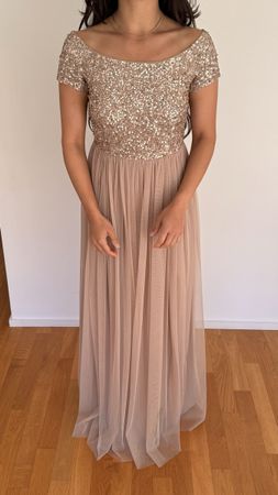 Sequin Evening Dress | EU 36 | Blush Nude