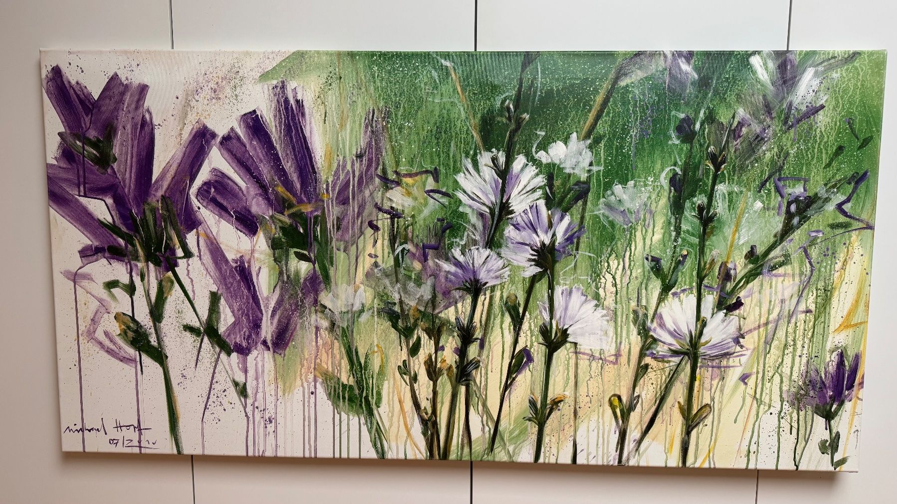 Foto & Immagini: Leinwandbild Blumenwiese, 140x70 cm – Usato da Dittingen venduto da Paprika8