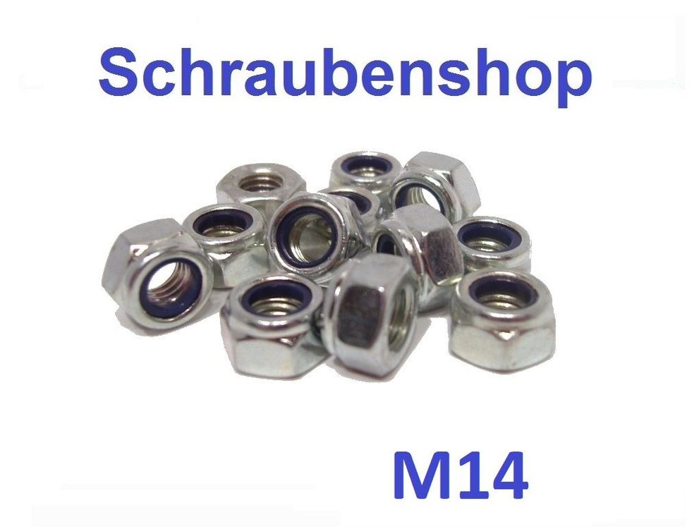 Connect Stoppmuttern 7/16 Zoll UNF - 50 Stück Set | Feingewinde Nyloc