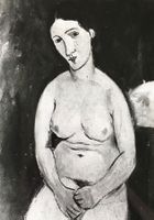 Kunst - Amedeo Modigliani, "Nu Assis" (1917), Paris, SYGMA