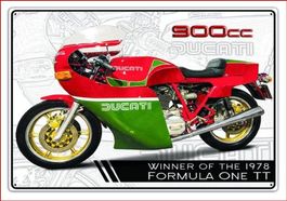 Ducati 900  Blechschild 20 x 30 cm. Kostenfreie Zustellung!