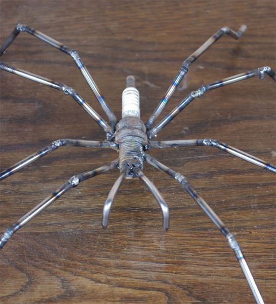 Sculture & Statue: Deko-Spinne aus Eisen CH Handarbeit – Usato da Meggen venduto da Trouvaillen 4