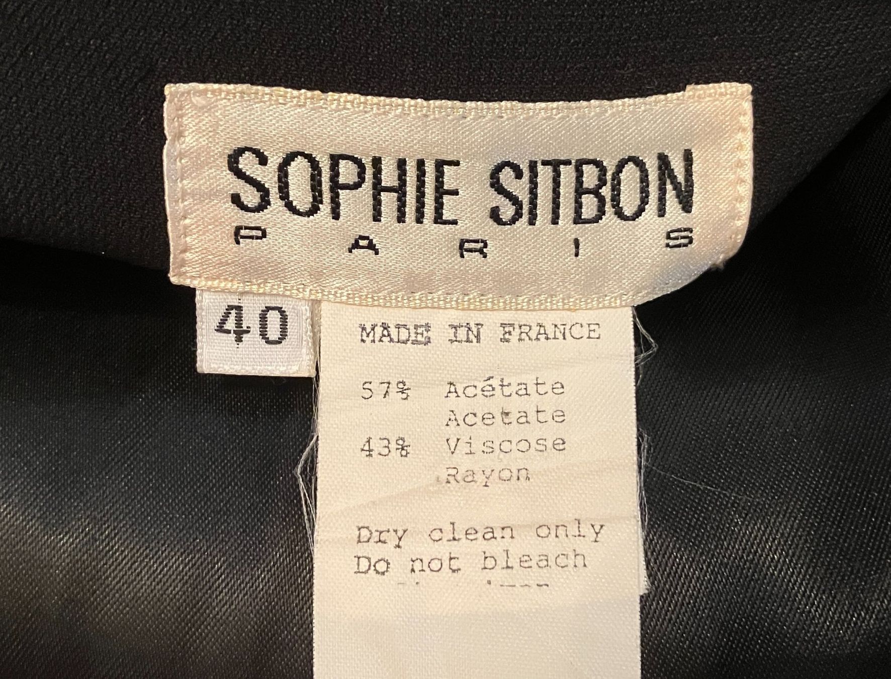 Giacche: Veste Blazer noire élégante, vintage, Taille 40 – Nuovo (secondo la descrizione) da Chêne-Bougeries venduto da Vintage-Era 5