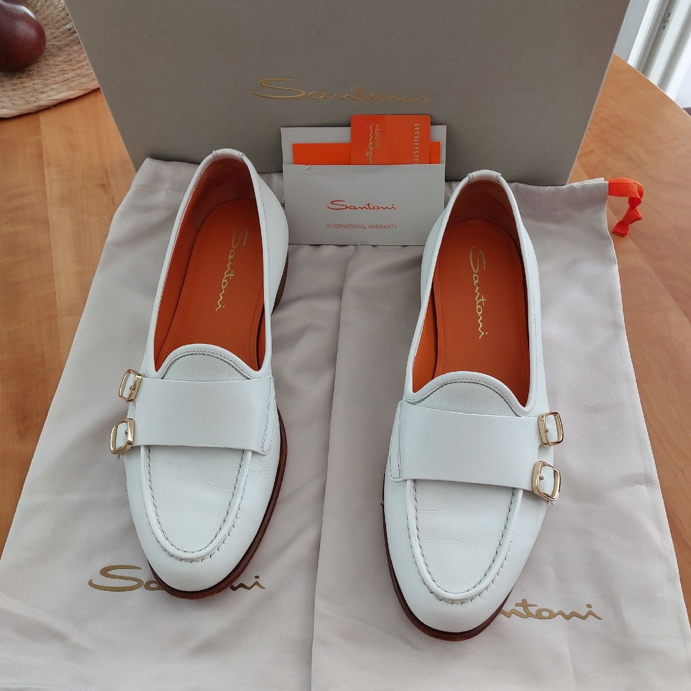 Santoni Scarpe da donna: Santoni Sneaker Loafer 39.5 weiss – Usato da St. Gallen venduto da ostschweiz123