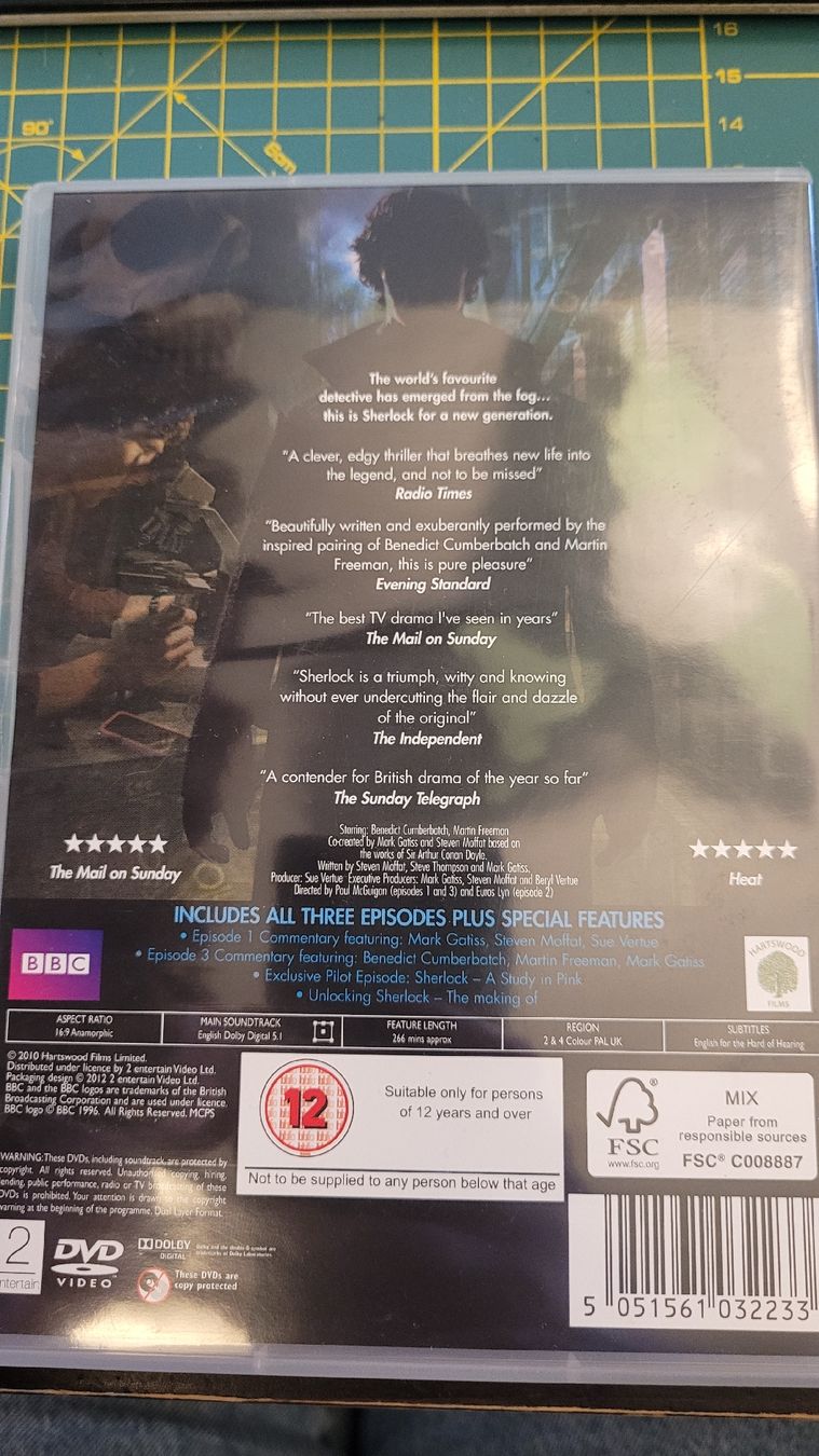 Tutti i DVDs: DVD Sherlock - BBC - VO (anglais) – Usato da Morges venduto da ric_sh6k 1