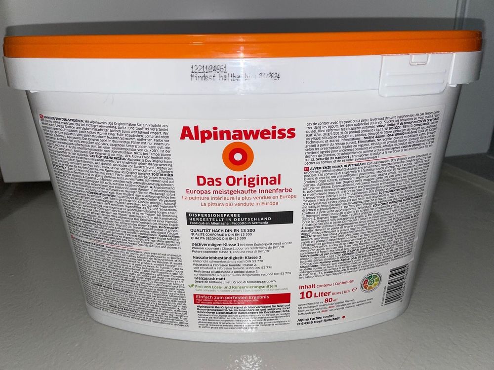 Luxus Alpinaweiãƒå Das Original 10l Angebot Poco Ebenbild
