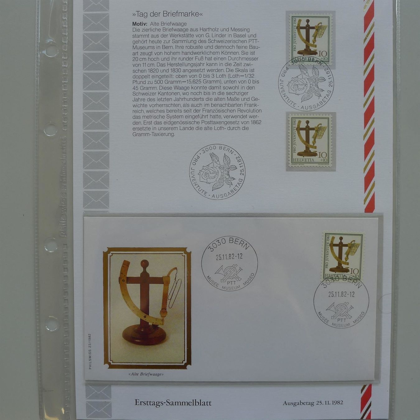 Albums: 1982, Blumen Ersttags-Sammelblätter **/O – D'occasion à Sursee par Luzernerraute 2