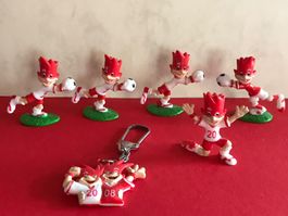 Fussball Maskottchen EM 2008 Miniaturen Schlüsselanhänger ⚽️