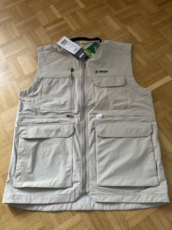 Sherpa Manahari Herren Softshellveste,, bright brown, L