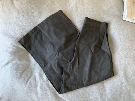 Sarah Pacini Leinenhose Dunkelgrau Gr. M