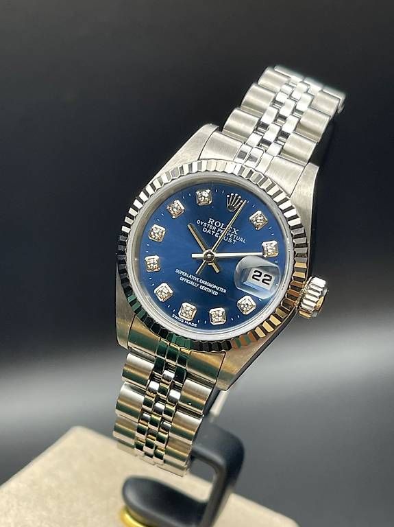 Rolex Uhren: Rolex Lady-Datejust 26mm  Ref. 69174  Jubilee Blue Diamond – Gebraucht aus Lugano von luganotopwatches 4