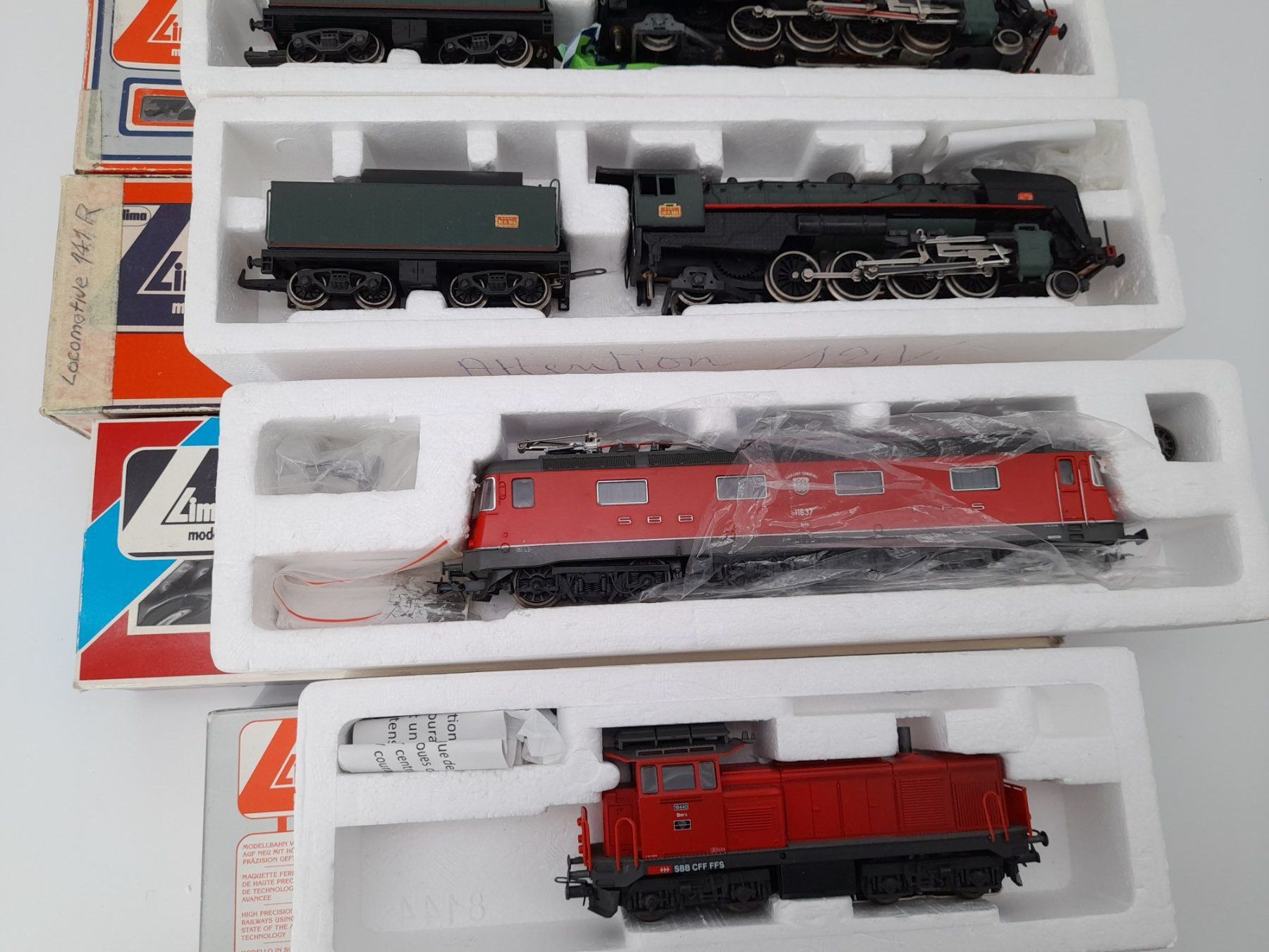 Lima Modellini di ferrovie: 5 Locomotives - Lima - CFF, SBB, etc .. – Usato da Delémont venduto da Loccaze2015 3