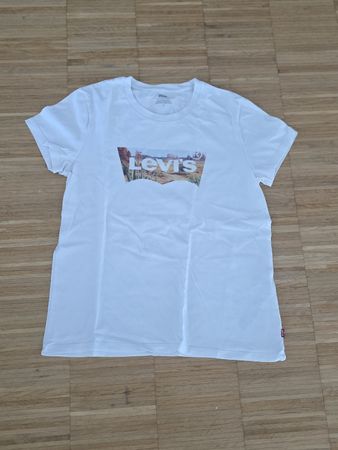 Levi's T-Shirt weiss mit Logo Print Grösse M gebraucht