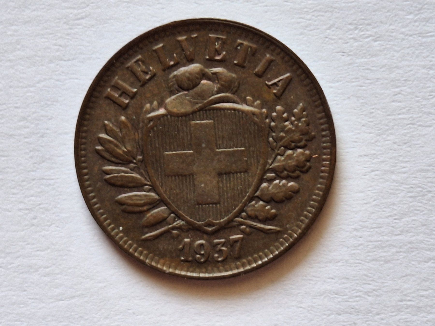 Tutti le monete: 2cts 1937 – Usato da Couvet venduto da zeze03