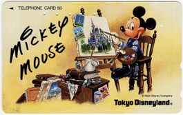 Micky Maus - seltene Disney Telefonkarte aus Japan