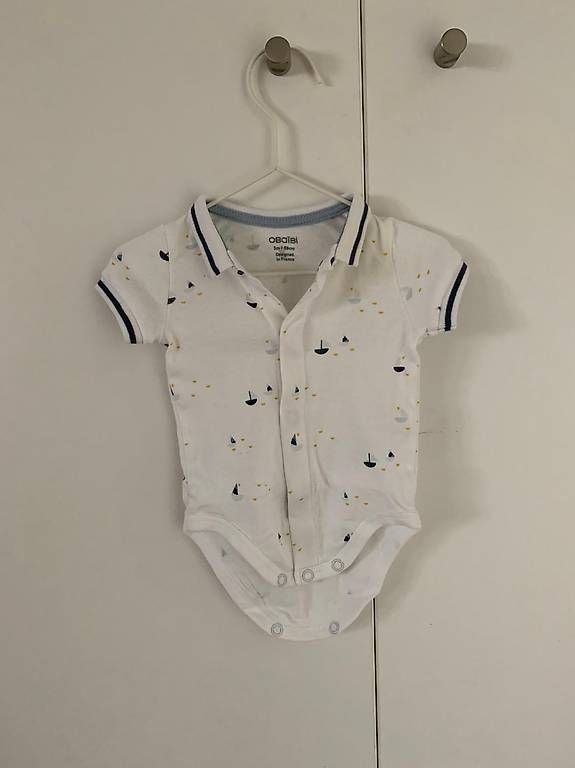 Okaidi Hosen: Ensemble salopette et body Obaïbi - 3 mois / 59 cm – Neu (gemäss Beschreibung) aus Bevaix von MPaw 3