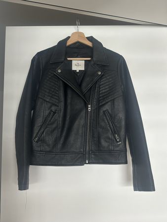 Pepe Jeans Lederjacke, Schwarz, Grösse S - Top Zustand!
