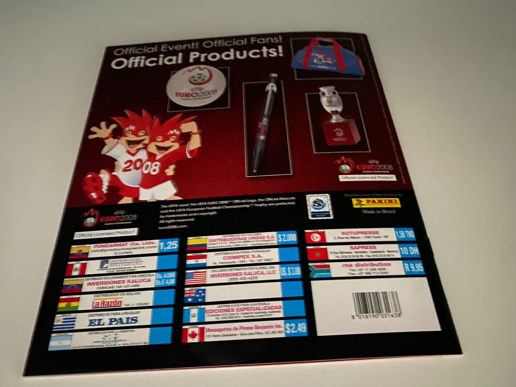 Panini Alben: Panini Leeralbum EM 2008 - Sehr seltene Version – Gebraucht aus Hergiswil LU von FcMalkov 9