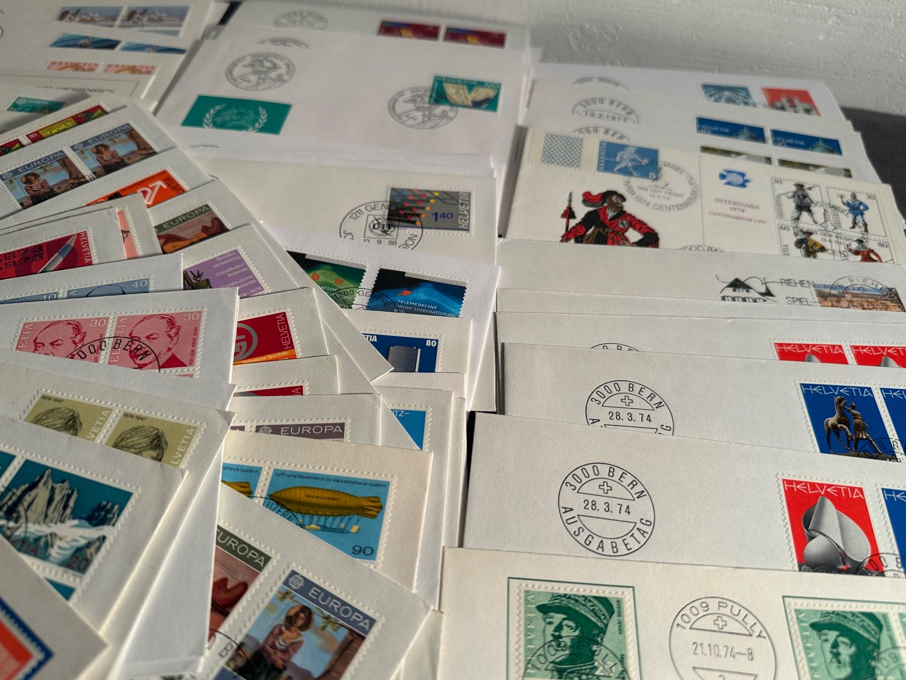 Tutti i francobolli: Sammlung Schweiz Briefe Sonderbriefe FDC usw. – Usato da Stettfurt venduto da 2442 7