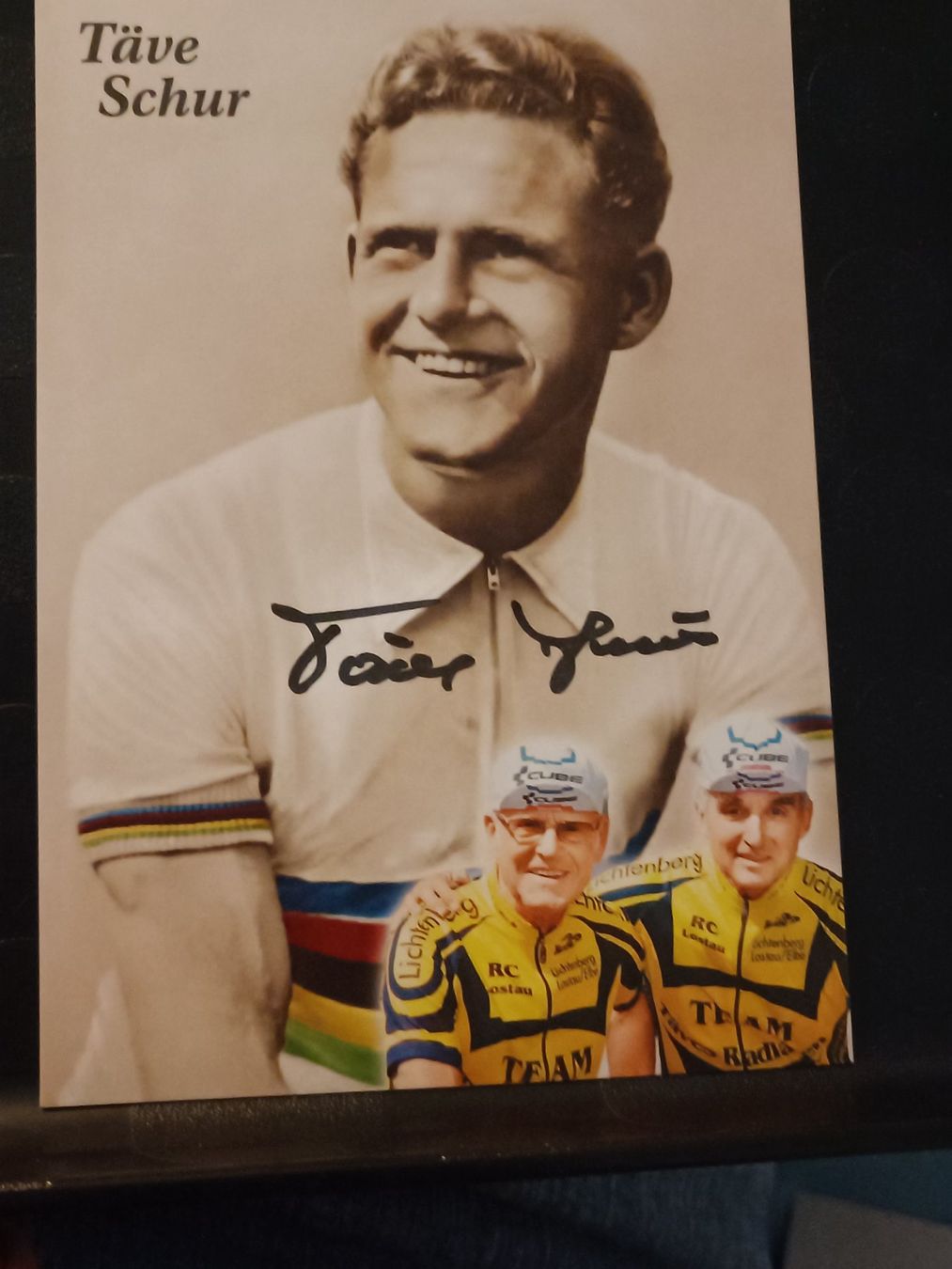 Autografi: Täve Schur - Weltmeister - handsigniert – Usato da Menziken venduto da Artographs