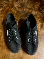 Superga schwarz Groesse 37 gebraucht