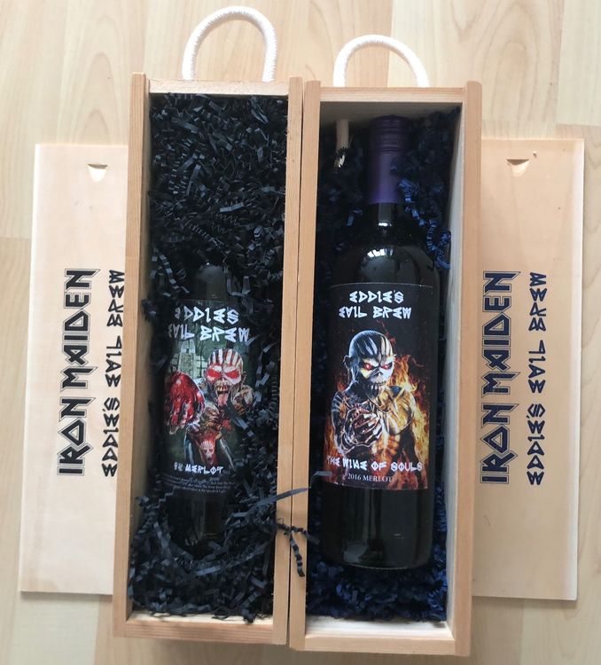 Iron Maiden Wein Eddie's evil brew wine 8 RAR Kaufen auf