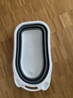 Klappbare Babybadewanne weiss/grau