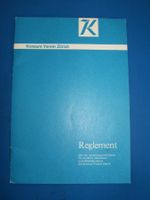 Original Anstellungsreglement Konsum Verein Zürich 1968