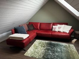 1 jähriges Designer Ecksofa Varga Echtes Leder
