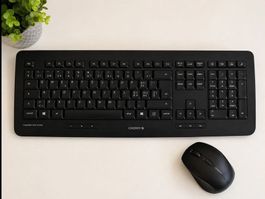 Cherry Tastatur und Maus Set DC 1000 schwarz guter Zustand