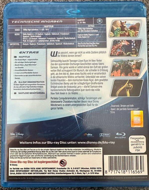 Tutti i DVDs: Tierisch Wild - Blu-ray Disc - Top Zustand – Usato da Beringen venduto da Mantafisch1 1