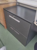 Aktenschrank in grau Holz