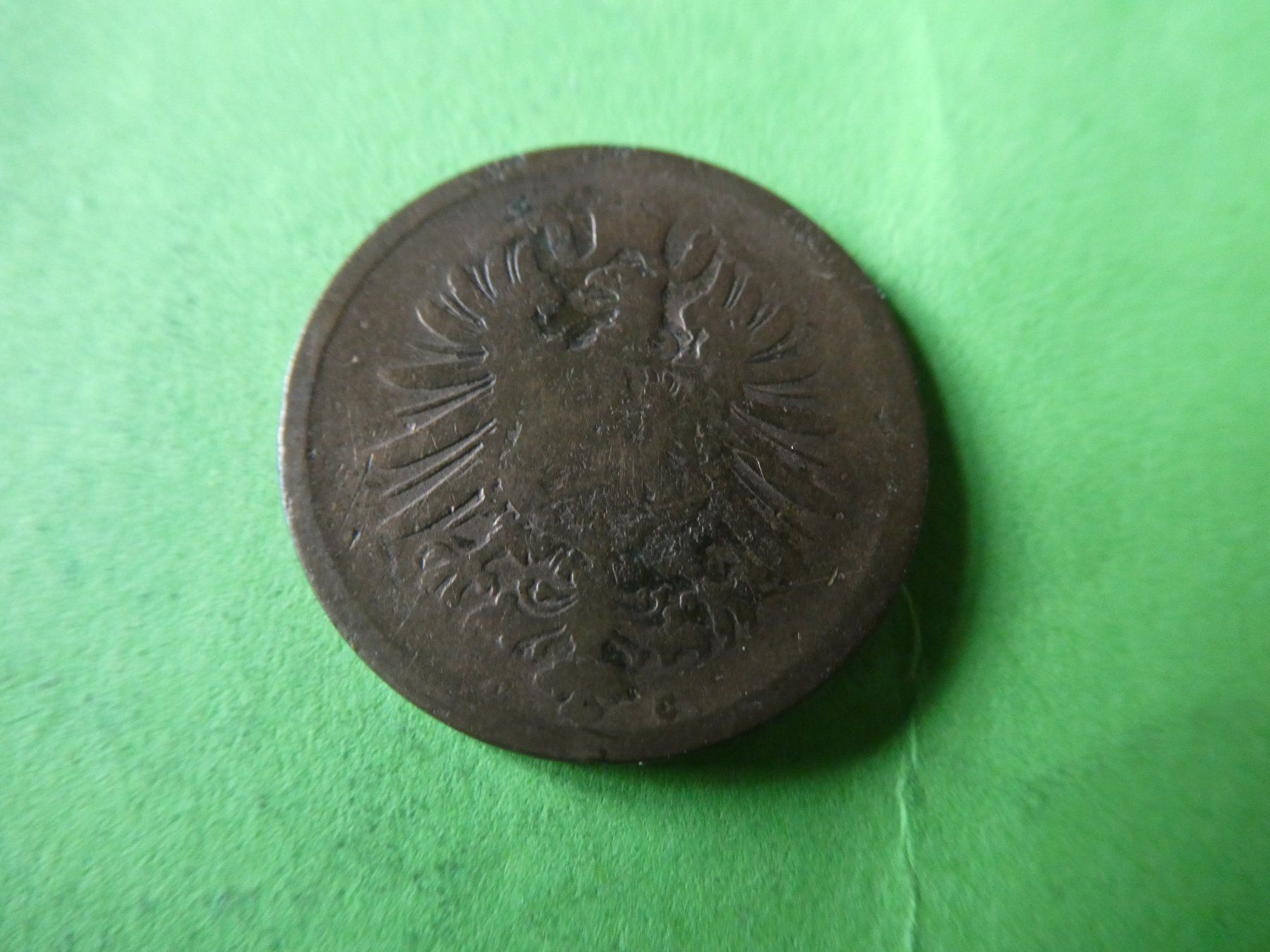 Alle Münzen: Dt. Reich 1875 C, 2 Pfennig – Gebraucht aus Hinterforst von Rohusri 1