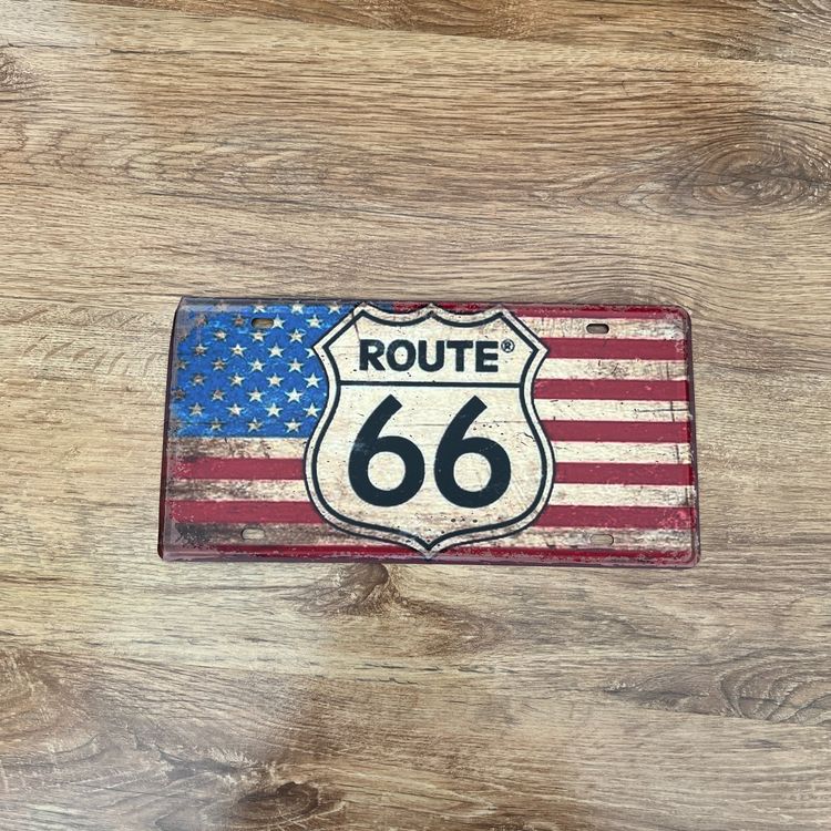 Segnaletica Vintage In Latta Statunitense Route 66 Per Segnaletica Stradale - Segni In Metallo - Foto 8