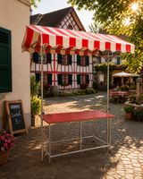 Marktstand Verkaufsstand Profi  Gastronomie Rot Weiss top 