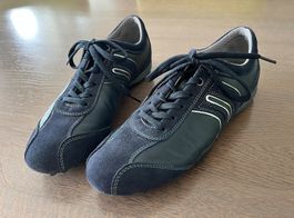 Geox Damen Sneakers, Gr. 40, blau, Leder, cool, neuwertig