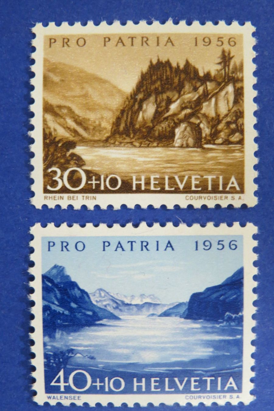 Tutti i francobolli: Serie Pro Patria 1956 postfrisch **, - SBK: 15.-. – Nuovo (secondo la descrizione) da Brunnen venduto da Kumari 1