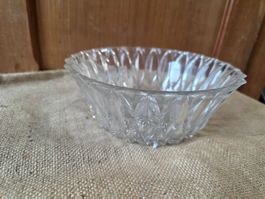 Vintage Kristall Glas Schale Schüssel 20 cm x 8 cm