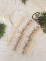 Stulpen Damen Amedisli Handgelenkstulpen Pulswärmer Beige
