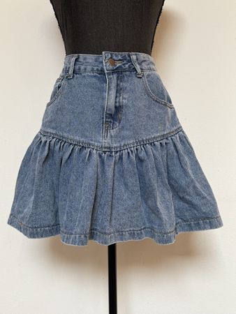 Boho Jeansminirock