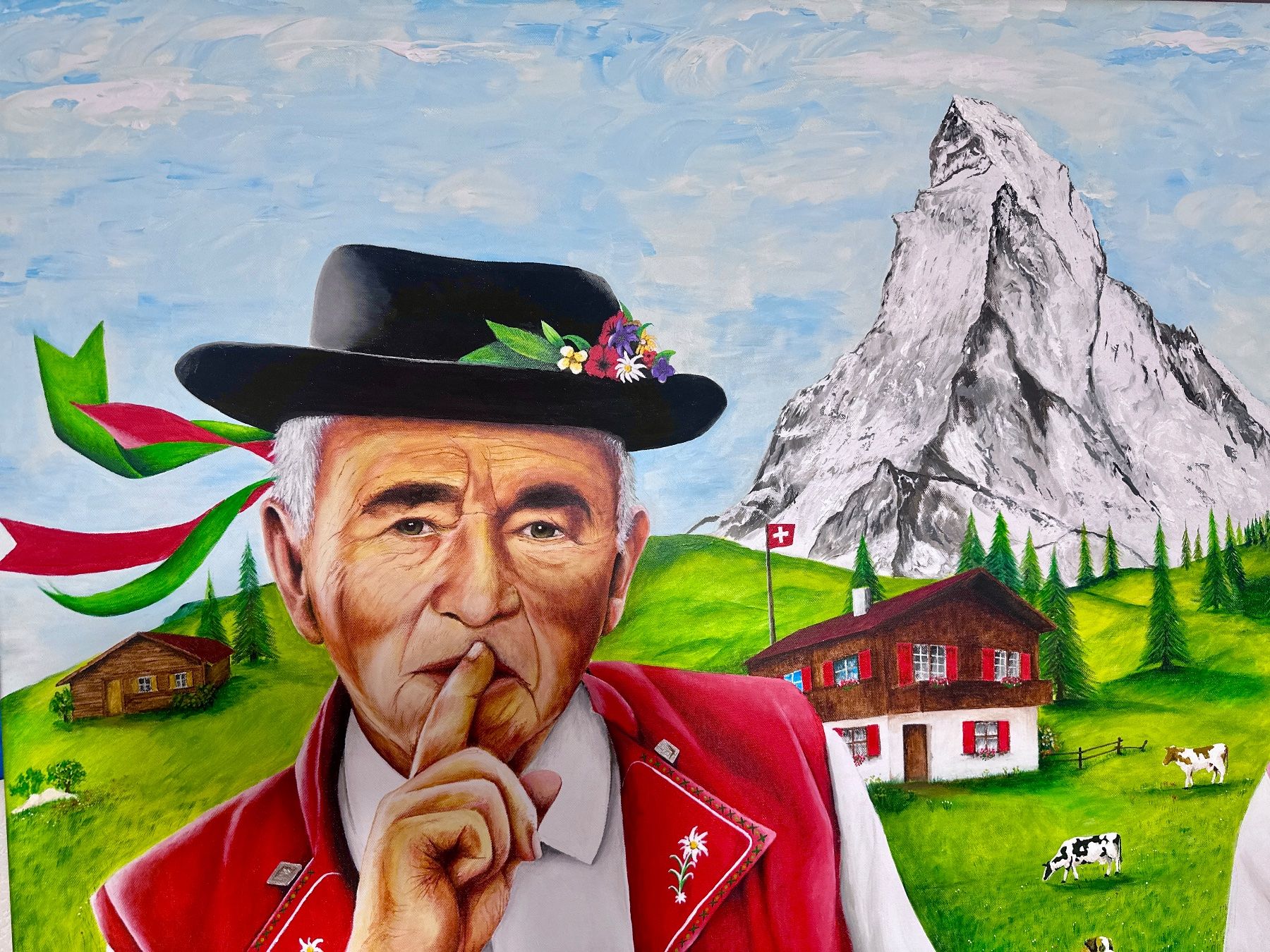 Dipinti: ACRYL BILD; SCHWEIZ – Nuovo (secondo la descrizione) da Neunkirch venduto da internet-shop 4