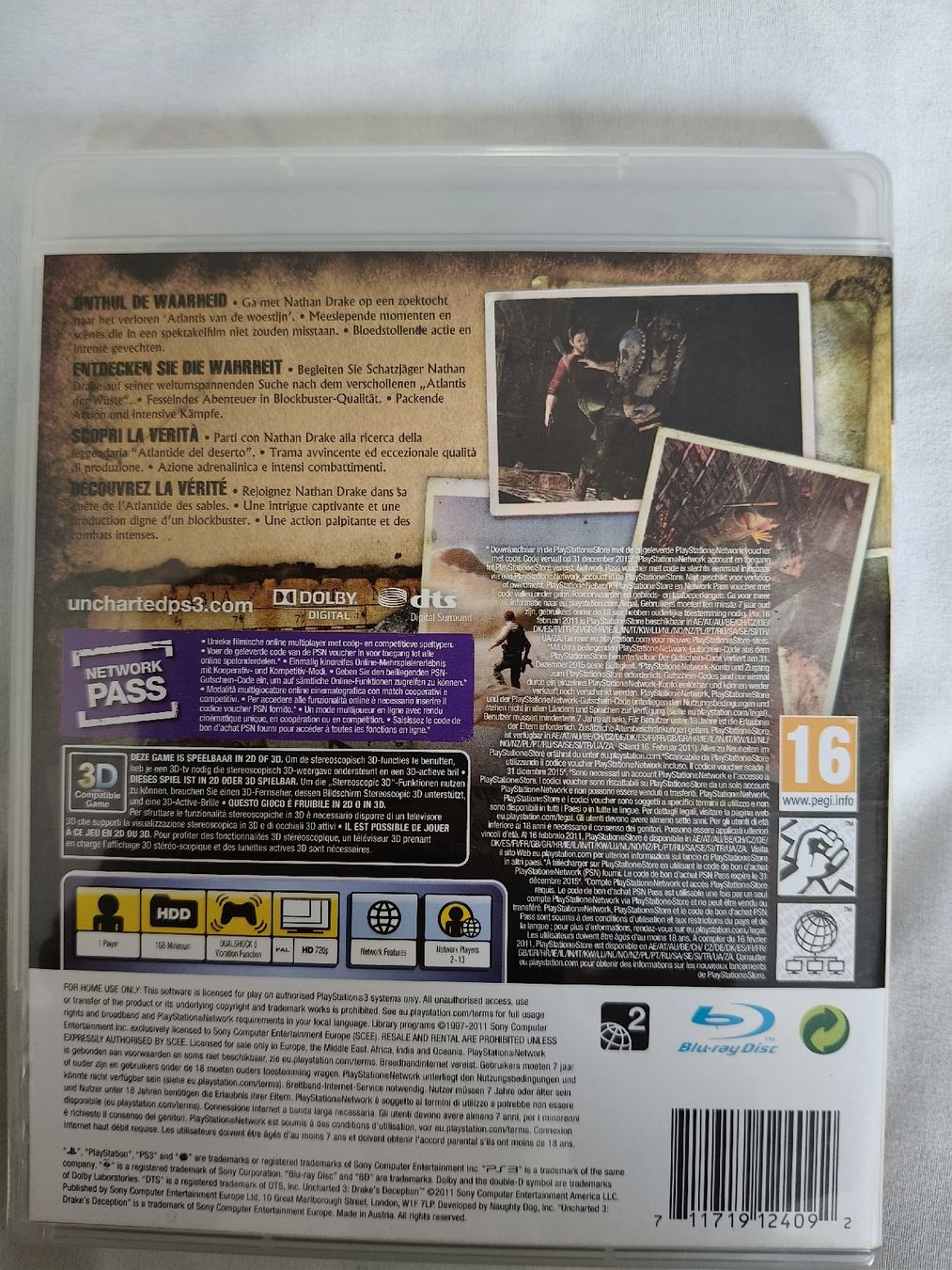 Sony Giochi: Uncharted 3: Drake's Deception - PS3 – Usato da St. Gallen venduto da Ringa72 1