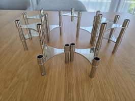 Kerzenhalter Metall 11 Stk modulare Bauweise guter Zustand