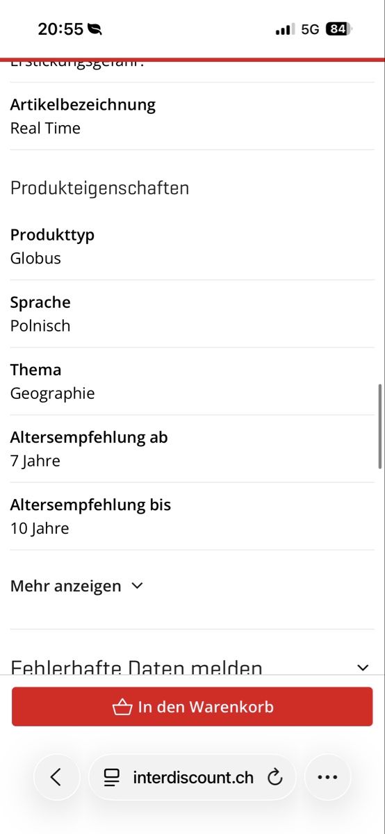Sonstige Dekorationen & Accessoires: Globus auf Polnisch  – Neu (gemäss Beschreibung) aus Dulliken von BlackSwan04 2