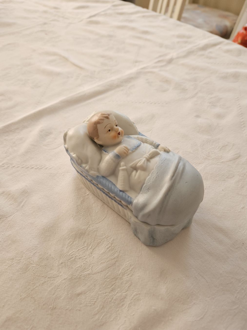 Tutte le decorazioni: Vintage Liegender Säugling in Gips, hellblau – Usato da Wädenswil venduto da Jsi.Z01 3