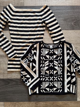 H&M 🖤 lot de 2 pulls NEW! S