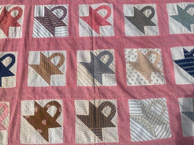 Tessuti: Antique Basket quilt top – Usato da Rudolfstetten venduto da Bungur 1
