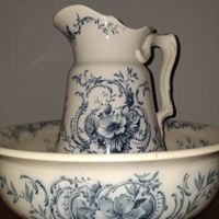 ALTE VILLEROY BOCH WASCHSCHÜSSEL MIT KRUG