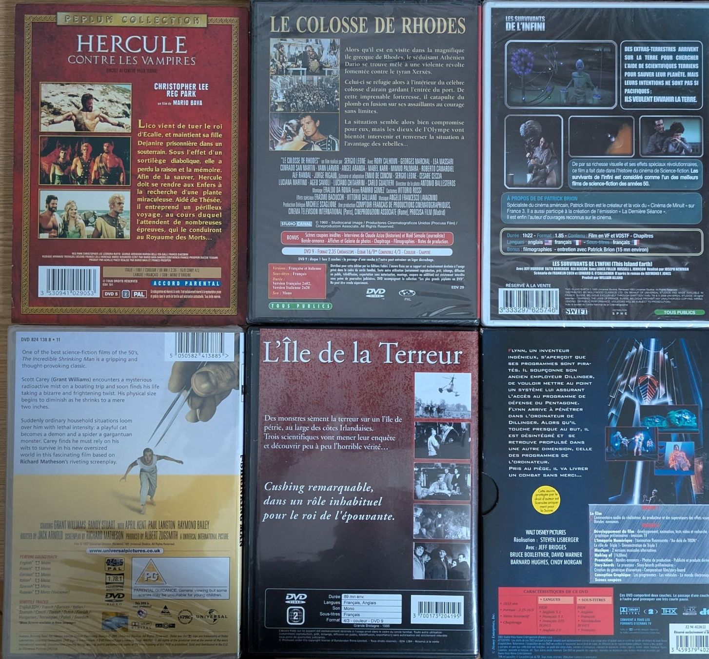 Tutti i DVDs: Lots de 6 DVD EN VF – Usato da Vevey venduto da Cadillacman 1